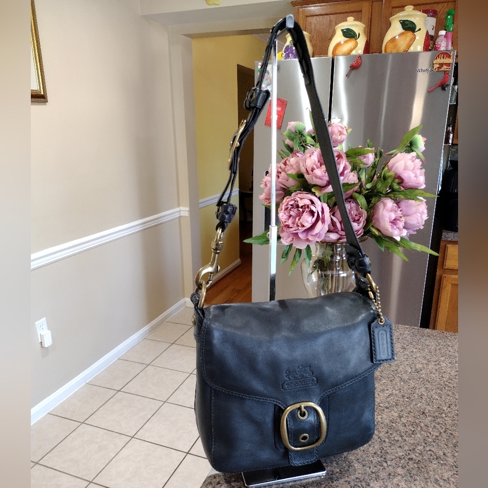 Coach Blue Legacy Tattersall Bleeker Large Flawp - Picture 8 of 17